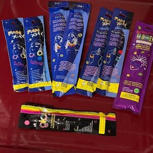 Glow Jewelry Set Earrings Necklaces Bracelets Glasses Bright Neon Halloween